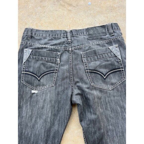 Vintage Old Skool Baggy Hip Hop Skater Denim Jeans Size 38 A3 - Picture 1 of 7